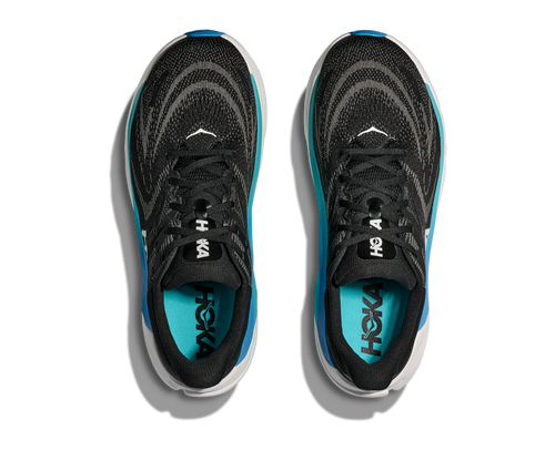 HOKA Men's Arahi 8 - BLACK / SKYWARD BLUE (Wide)
